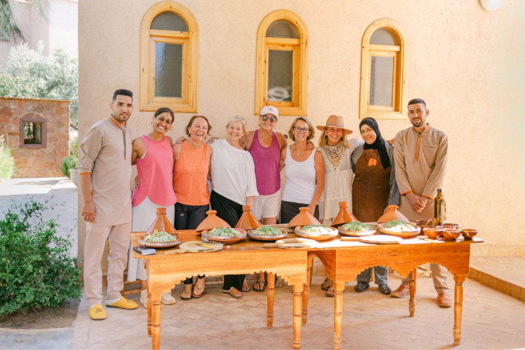 group photograph at the cooking workshop